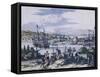 View of Saint Augustin in Florida, 1760-null-Framed Stretched Canvas