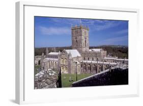 View of Saint David's Cathedral, Saint Davids, Pembrokeshire, Wales, 12th-19th Century-null-Framed Giclee Print