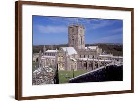 View of Saint David's Cathedral, Saint Davids, Pembrokeshire, Wales, 12th-19th Century-null-Framed Giclee Print