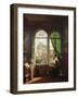 View of Saint-Eustache Church from a House on Rue Platriere Or, the Artist's Interior, circa 1810-Martin Drolling-Framed Giclee Print