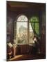 View of Saint-Eustache Church from a House on Rue Platriere Or, the Artist's Interior, circa 1810-Martin Drolling-Mounted Giclee Print