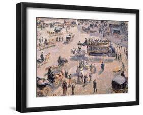 View of Saint-Lazare Square with Horse-Drawn Vehicle 1893-Canaletto-Framed Giclee Print