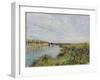 View of Saint-Mammes, C.1880-Alfred Sisley-Framed Giclee Print