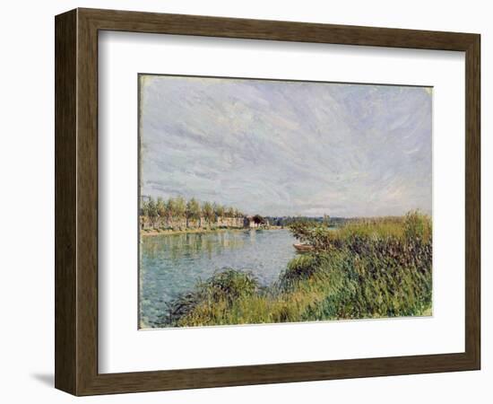 View of Saint-Mammes, C.1880-Alfred Sisley-Framed Giclee Print