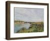 View of Saint-Mammes, C.1880-Alfred Sisley-Framed Giclee Print