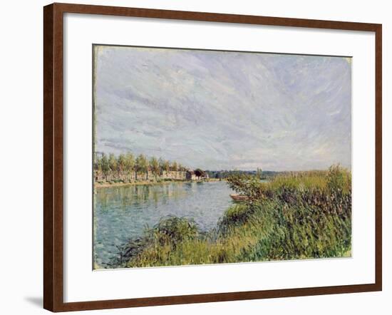 View of Saint-Mammes, C.1880-Alfred Sisley-Framed Giclee Print