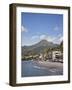 View of Saint-Pierre Showing Mount Pelee in Background, Martinique, Lesser Antilles, West Indies-Adina Tovy-Framed Photographic Print