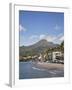 View of Saint-Pierre Showing Mount Pelee in Background, Martinique, Lesser Antilles, West Indies-Adina Tovy-Framed Photographic Print