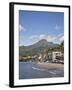 View of Saint-Pierre Showing Mount Pelee in Background, Martinique, Lesser Antilles, West Indies-Adina Tovy-Framed Photographic Print