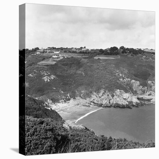 View of Saints Bay on the Island of Guernsey, 1965-Staff-Stretched Canvas