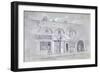 View of Salem Chapel and a Tobacconists in Fitzroy Square, London, 1853-null-Framed Giclee Print