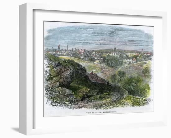 View of Salem, Massachusetts, USA, C1860-null-Framed Giclee Print