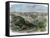 View of Salem, Massachusetts, USA, C1860-null-Framed Stretched Canvas