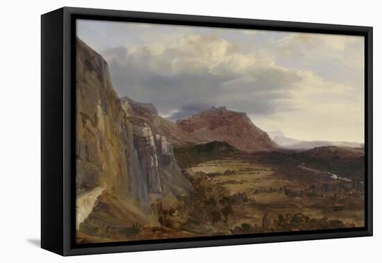 View of Saleve, near Geneva, 1834-Theodore Rousseau-Framed Stretched Canvas