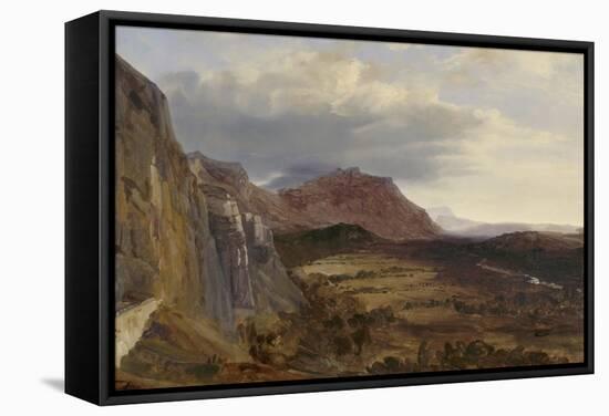 View of Saleve, near Geneva, 1834-Theodore Rousseau-Framed Stretched Canvas