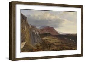 View of Saleve, near Geneva, 1834-Theodore Rousseau-Framed Giclee Print