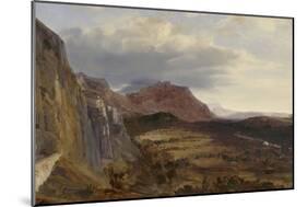 View of Saleve, near Geneva, 1834-Theodore Rousseau-Mounted Giclee Print