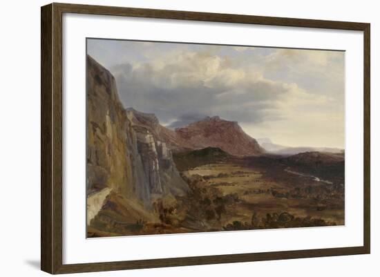 View of Saleve, near Geneva, 1834-Theodore Rousseau-Framed Giclee Print