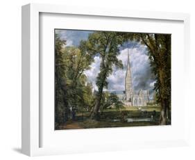 'View of Salisbury Cathedral from the Bishop's Grounds', Wiltshire, c1822-John Constable-Framed Giclee Print