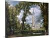 'View of Salisbury Cathedral from the Bishop's Grounds', Wiltshire, c1822-John Constable-Stretched Canvas