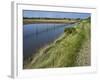 View of Salt Marshes from the Solent Way Footpath, New Forest National Park, Lymington, Hampshire, -David Hughes-Framed Photographic Print