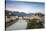 View of Salzach River and Hohensalzburg Castle above The Old City, Salzburg, Austria, Europe-Jane Sweeney-Stretched Canvas