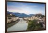 View of Salzach River and Hohensalzburg Castle above The Old City, Salzburg, Austria, Europe-Jane Sweeney-Framed Photographic Print