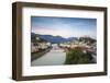 View of Salzach River and Hohensalzburg Castle above The Old City, Salzburg, Austria, Europe-Jane Sweeney-Framed Photographic Print