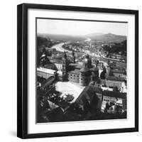 View of Salzburg from the Hohensalzburg Fortress, Salzburg, Austria, C1900-Wurthle & Sons-Framed Photographic Print