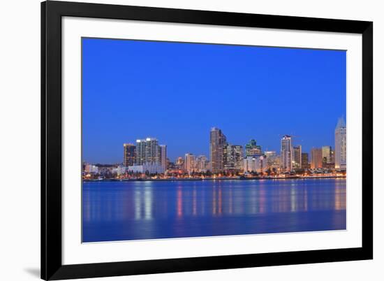 View of San Diego Skyline from Coronado Island, California, USA-Stuart Westmorland-Framed Premium Photographic Print