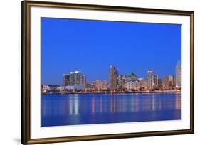 View of San Diego Skyline from Coronado Island, California, USA-Stuart Westmorland-Framed Premium Photographic Print