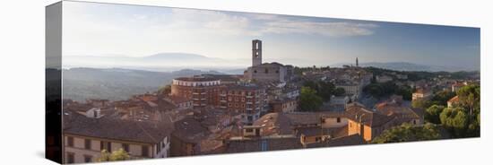 View of San Domenico Church, Perugia, Umbria, Italy-Ian Trower-Stretched Canvas