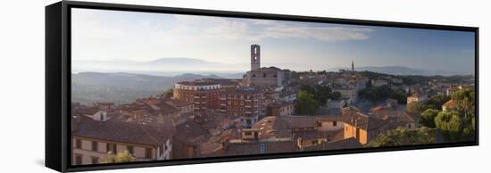 View of San Domenico Church, Perugia, Umbria, Italy-Ian Trower-Framed Stretched Canvas