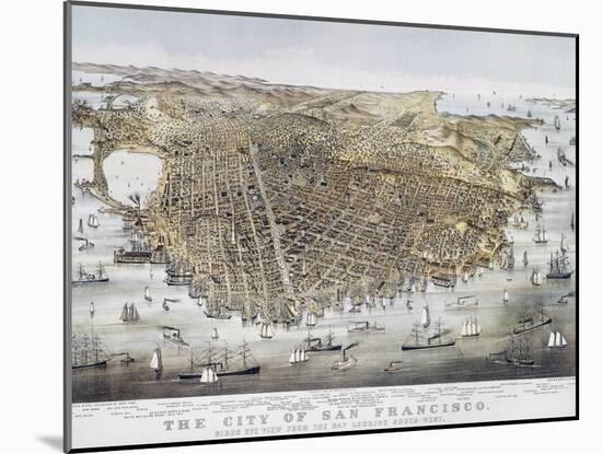 View of San Francisco, 1878-Currier & Ives-Mounted Giclee Print