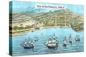 View of San Francisco, Formerly Yerba Buena, in 1846-7. before the Discovery of Gold-Bosqui & Co-Stretched Canvas