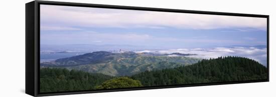 View of San Francisco from Mt Tamalpais, Marin County, California, USA-null-Framed Stretched Canvas