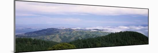 View of San Francisco from Mt Tamalpais, Marin County, California, USA-null-Mounted Photographic Print