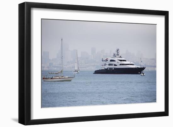 View of San Francisco from Sausalito, Marin County, California-Anna Miller-Framed Premium Photographic Print