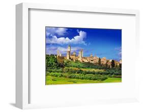 View of  San Gimignano - Medieval Town of Toscana, Italy-Maugli-l-Framed Photographic Print