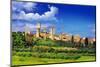 View of  San Gimignano - Medieval Town of Toscana, Italy-Maugli-l-Mounted Photographic Print