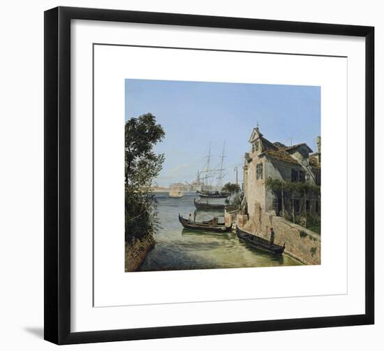 View of San Giorgio Maggiore in Venice-Jakob Alt-Framed Premium Giclee Print
