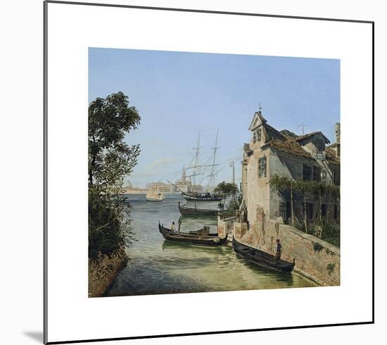 View of San Giorgio Maggiore in Venice-Jakob Alt-Mounted Premium Giclee Print