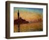 View of San Giorgio Maggiore, Venice by Twilight, 1908-Claude Monet-Framed Giclee Print