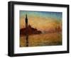 View of San Giorgio Maggiore, Venice by Twilight, 1908-Claude Monet-Framed Giclee Print