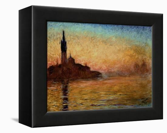 View of San Giorgio Maggiore, Venice by Twilight, 1908-Claude Monet-Framed Stretched Canvas