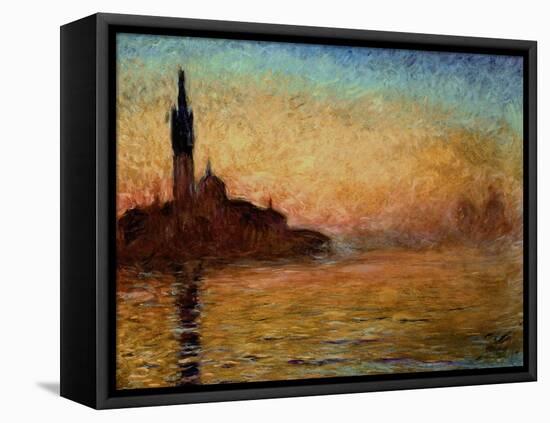 View of San Giorgio Maggiore, Venice by Twilight, 1908-Claude Monet-Framed Stretched Canvas