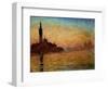 View of San Giorgio Maggiore, Venice by Twilight, 1908-Claude Monet-Framed Premium Giclee Print