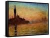 View of San Giorgio Maggiore, Venice by Twilight, 1908-Claude Monet-Framed Stretched Canvas