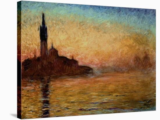 View of San Giorgio Maggiore, Venice by Twilight, 1908-Claude Monet-Stretched Canvas