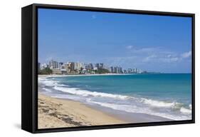 View of San Juan and Ocean, Puerto Rico-Massimo Borchi-Framed Stretched Canvas